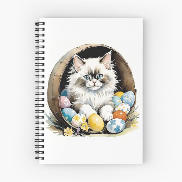 Item preview, Happy Easter - Kittens, Easter Eggs and Flowers V50 designed and sold by DreamingAwake1.