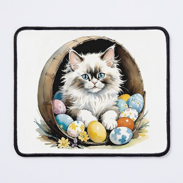Item preview, Happy Easter - Kittens, Easter Eggs and Flowers V50 designed and sold by DreamingAwake1.