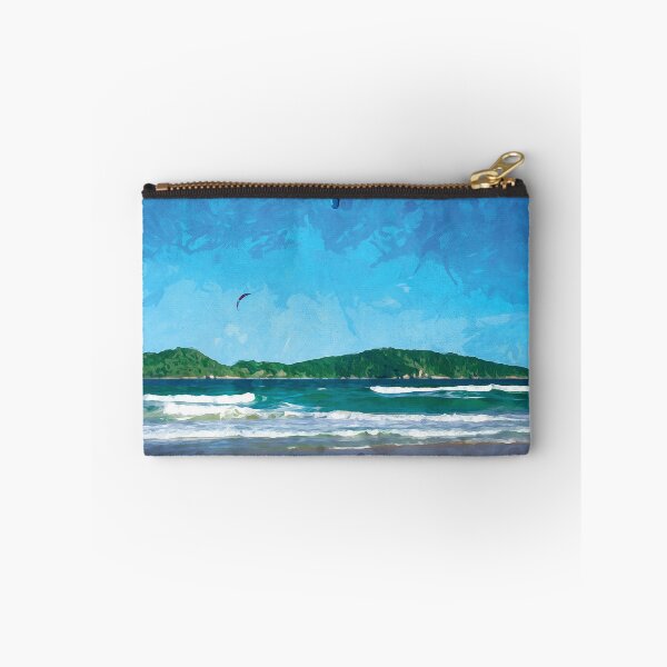 Artikelvorschau, Zwei Kitesurfer vor einer kleinen Insel in Aquarell entworfen und verkauft von Intermundium.