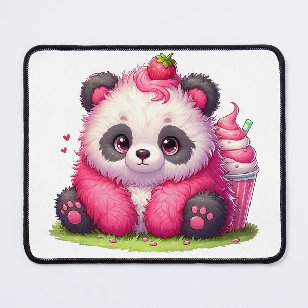 Item preview, Cute Little Panda with Strawberry designed and sold by Delidream.