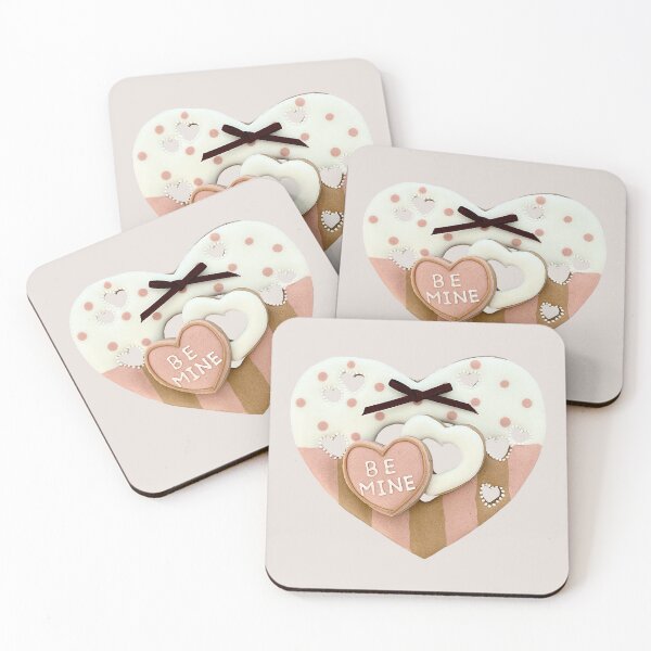 Item preview, “BE MINE”heart valentine sugar cookies  designed and sold by aiko-p.