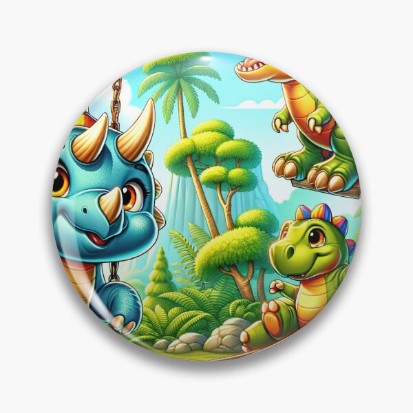 Item preview, Dino Playtime: Joyful Dinosaurs in a Prehistoric Park designed and sold by FIYARO.