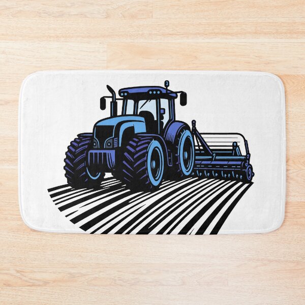 Item preview, Blue Tractor plows the field, Wrum Wrum designed and sold by AdamMuranski.