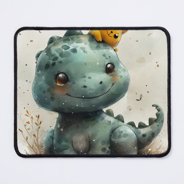 Item preview, Cartoon Dino and Yellow Cat designed and sold by RiawsShop.