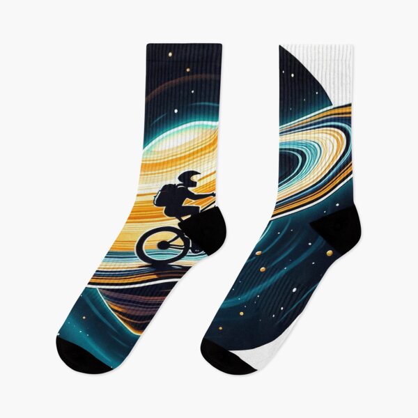 Item preview, Cycling On Saturn's Rings: Planetary Themed Art designed and sold by Fantasy Masterpiece.