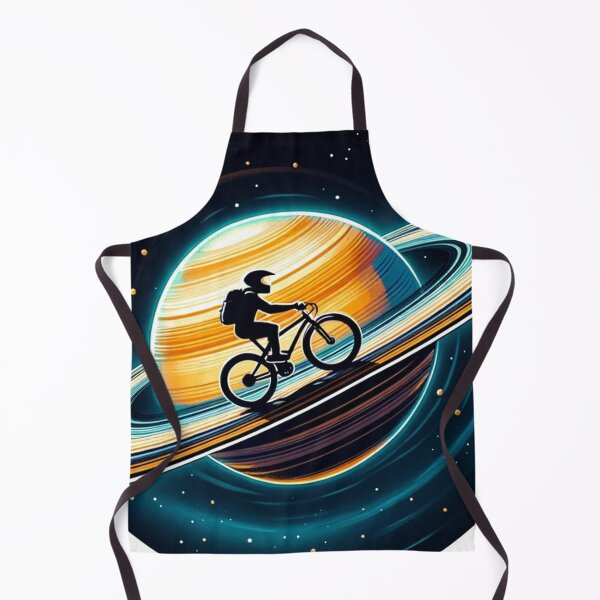 Item preview, Cycling On Saturn's Rings: Planetary Themed Art designed and sold by Fantasy Masterpiece.