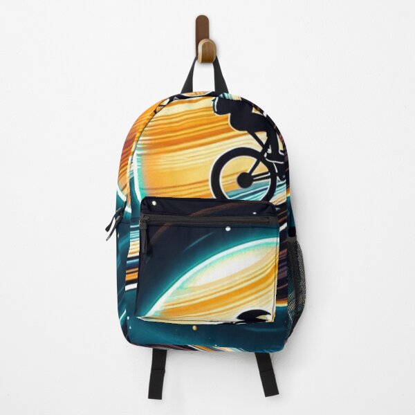 Item preview, Cycling On Saturn's Rings: Planetary Themed Art designed and sold by Fantasy Masterpiece.