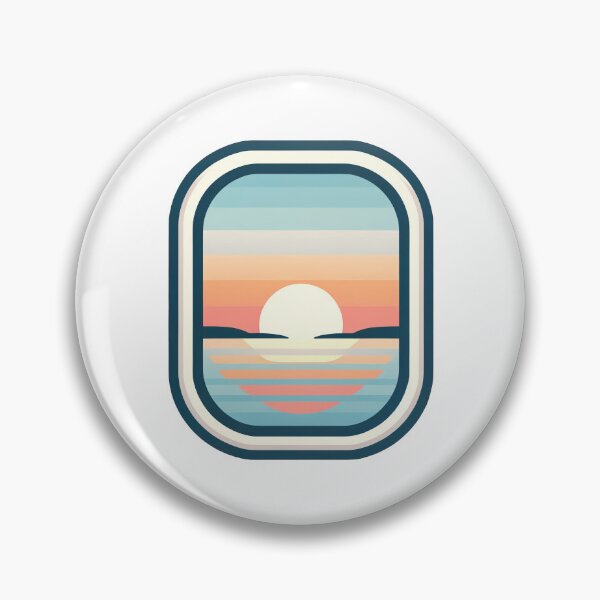 Item preview, Boat Window at Sunset Sticker designed and sold by scons1234.