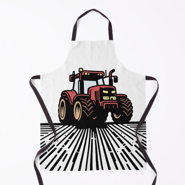 Item preview, Red tractor on the black field designed and sold by AdamMuranski.