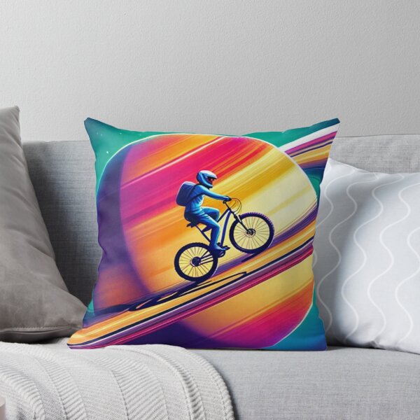 Item preview, Biking On Saturn's Rings: Planetary Themed Art designed and sold by Fantasy Masterpiece.