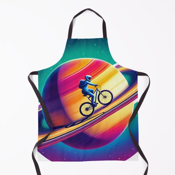 Item preview, Biking On Saturn's Rings: Planetary Themed Art designed and sold by Fantasy Masterpiece.