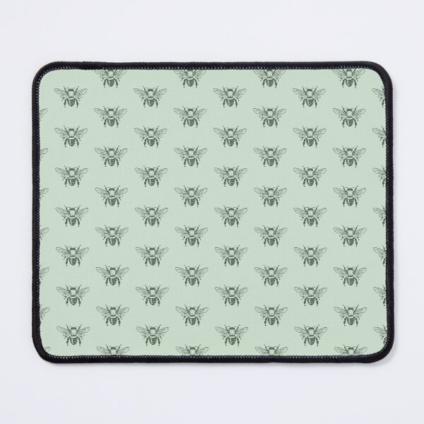 Item preview, Honey Bees All Over Muted Mint Green designed and sold by MEWRCH.