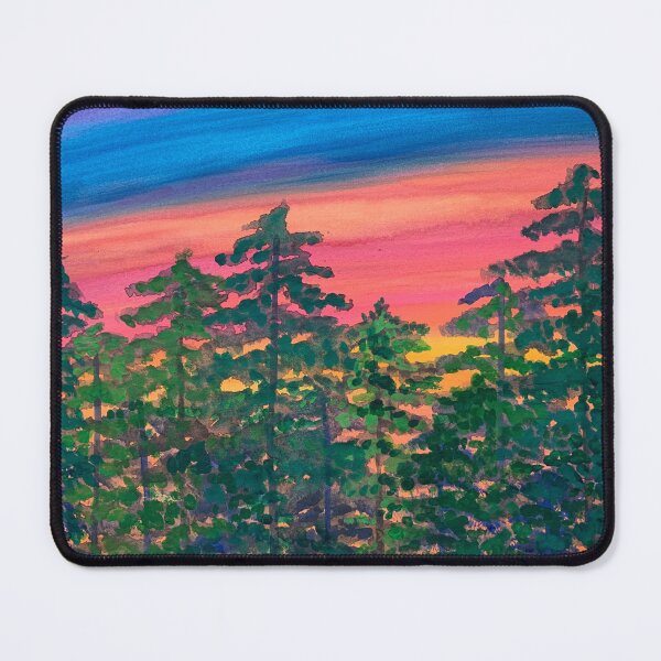 Item preview, Watercolor Trees at Sunset designed and sold by LuvbuzzArt.