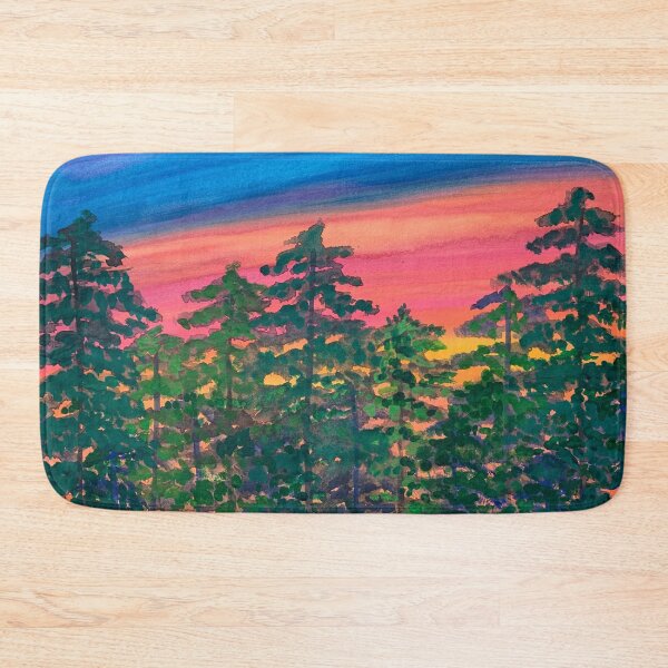 Item preview, Watercolor Trees at Sunset  designed and sold by LuvbuzzArt.