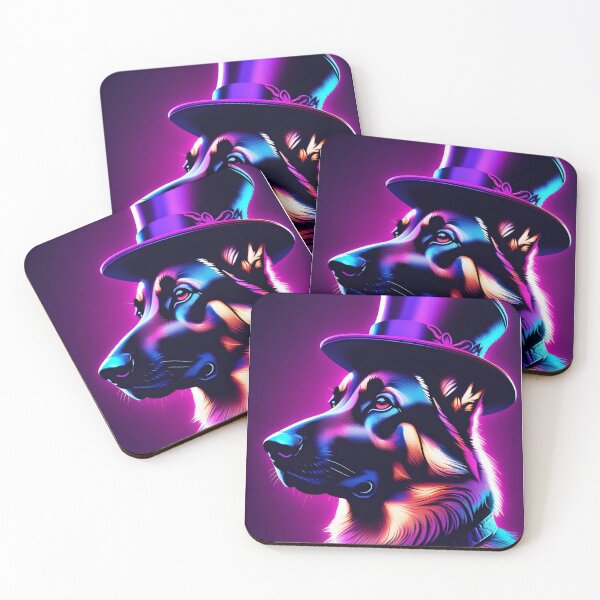 Item preview, German Shepherd in a top hat designed and sold by BlacCollection.