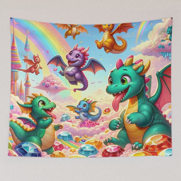 Item preview, Dragon Wonderland: A Playful Fantasy Sky designed and sold by FIYARO.