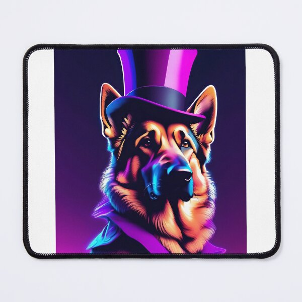 Item preview, German Shepherd in a top hat designed and sold by BlacCollection.