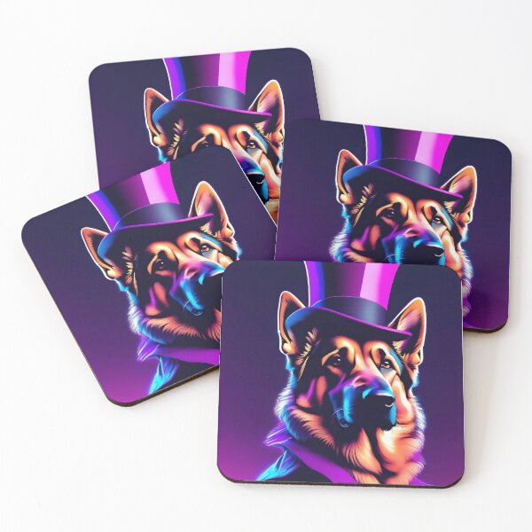 Item preview, German Shepherd in a top hat designed and sold by BlacCollection.