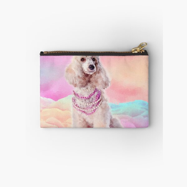 Item preview, Watercolor digital art Poodle with flowers designed and sold by k9printart.