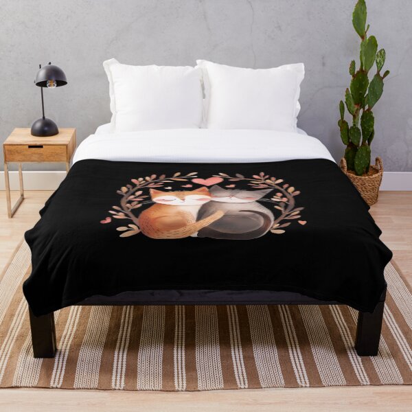 Item preview, Amor con bigotes: gatos abrazados con afecto_1 designed and sold by BorczVisuals.