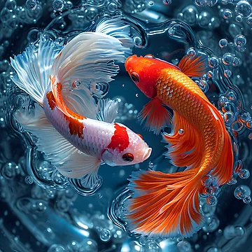 Artwork thumbnail, Fighting Fish  by RiawsShop