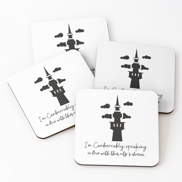 Item preview, I'm Canberrably Speaking in Love With This City's Charm - Canberra Australia Capital Architecture Funny Pun Telstra Tower designed and sold by mimiscreativity.