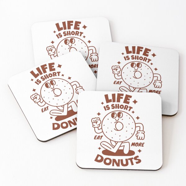 Item preview, Donut retro character with funny quote. designed and sold by monkik.