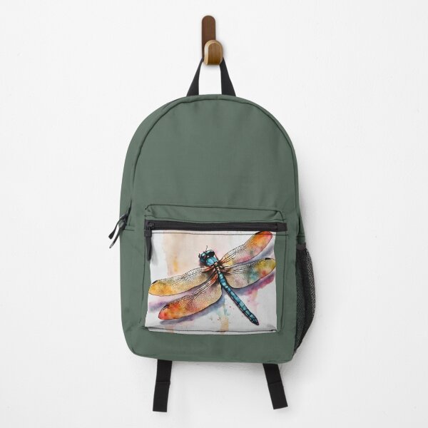 Item preview, Pretty colorful dragonfly in watercolor. designed and sold by kreativeadern.