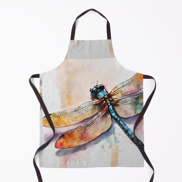 Item preview, Pretty colorful dragonfly in watercolor. designed and sold by kreativeadern.