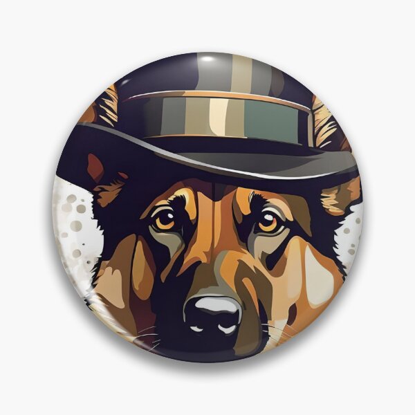 Item preview, German Shepherd in a top hat designed and sold by BlacCollection.