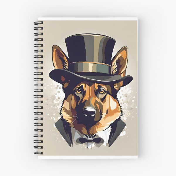 Item preview, German Shepherd in a top hat designed and sold by BlacCollection.