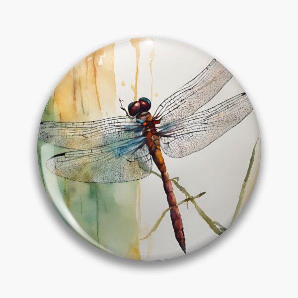 Item preview, Dragonfly in watercolor. designed and sold by kreativeadern.