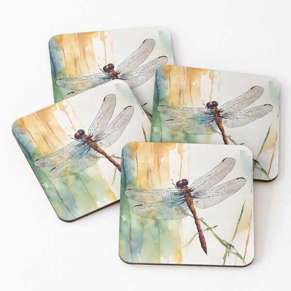 Item preview, Dragonfly in watercolor. designed and sold by kreativeadern.