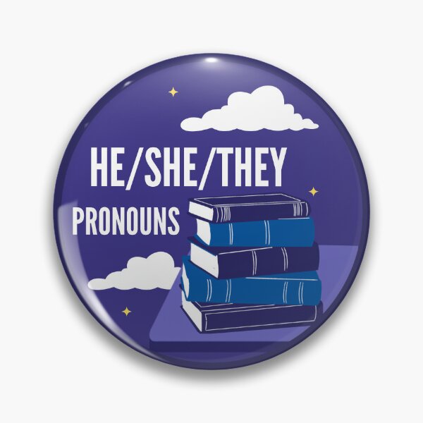 Item preview, He/She/They Pronouns | Books Aesthetic LGBTQ | He She They Pronoun designed and sold by Furia LGBTQ+ Accessories.