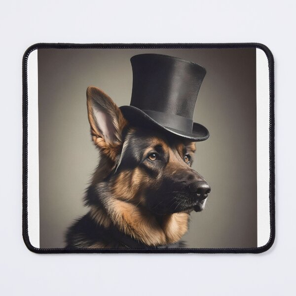 Item preview, German Shepherd in a top hat designed and sold by BlacCollection.