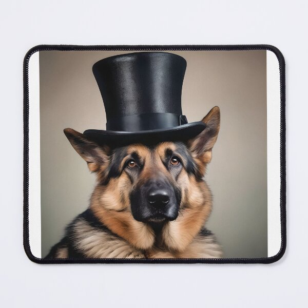 Item preview, German Shepherd in a top hat designed and sold by BlacCollection.