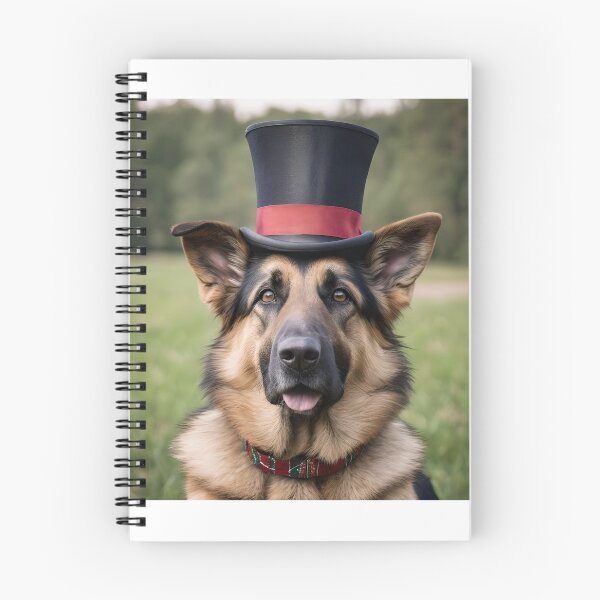 Item preview, German Shepherd in a top hat designed and sold by BlacCollection.
