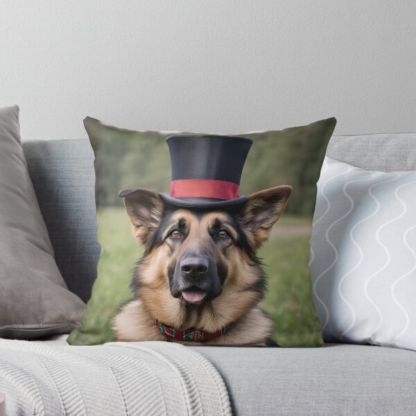 Item preview, German Shepherd in a top hat designed and sold by BlacCollection.