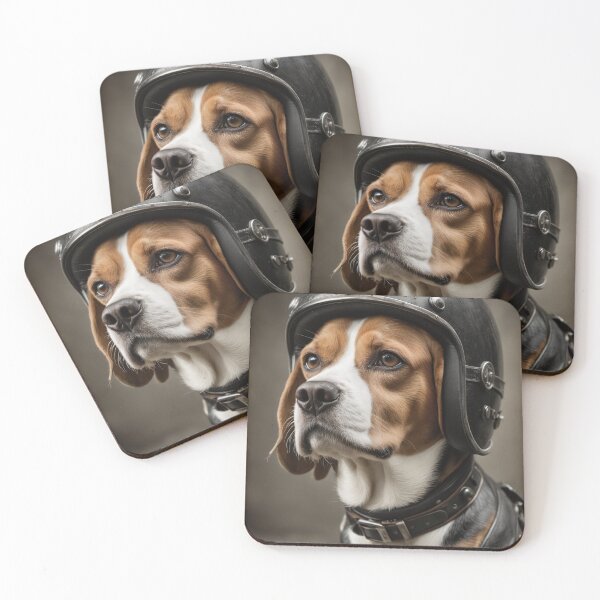 Item preview, Beagle biker designed and sold by K9-wallart.
