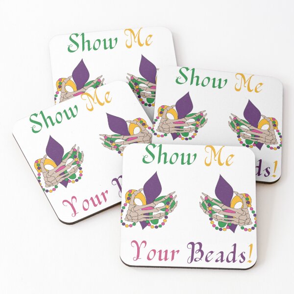 Item preview, Funny Colorful Mardi Gras 2025, Show me your beads designed and sold by LadyRebelFL.