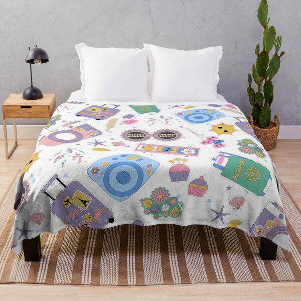 Item preview, Summertime and the livin's easy (white, colorful) designed and sold by Dorina Larsdotter.