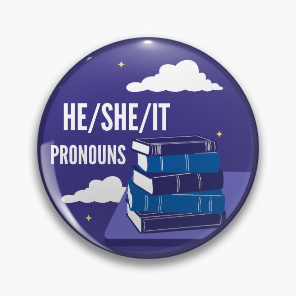 Item preview, He/She/It Pronouns | Books Aesthetic LGBTQ | He She It Pronoun designed and sold by Furia LGBTQ+ Accessories.