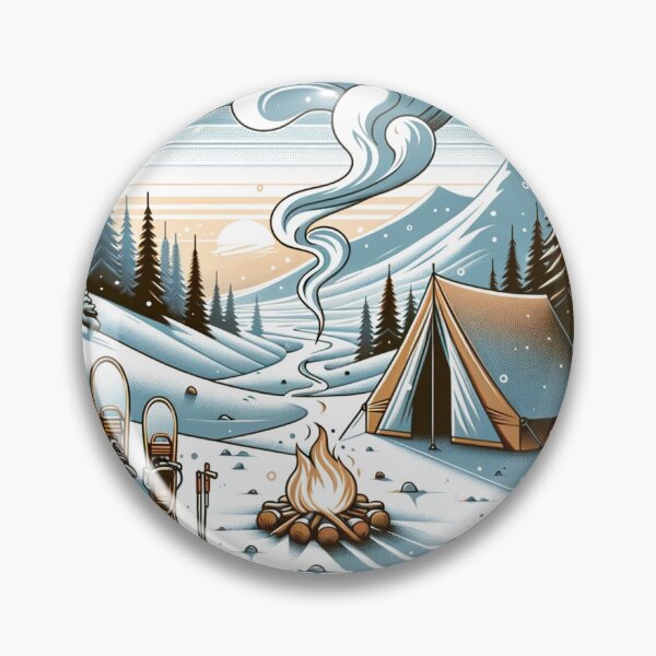 Item preview, Snowbound Sanctuary - Winter Bushcraft Camping designed and sold by rootztoforest.
