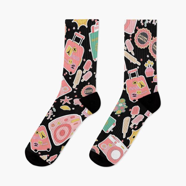 Item preview, Summertime and the livin's easy (black, red) designed and sold by Dorina Larsdotter.