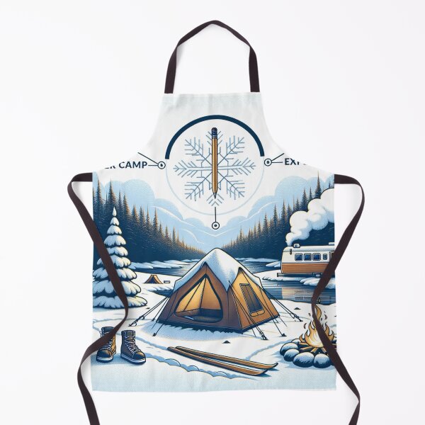 Item preview, Frosty Campsite Haven - Winter Bushcraft Expedition designed and sold by rootztoforest.