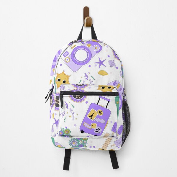 Item preview, Summertime and the livin's easy (white, purple) designed and sold by Dorina Larsdotter.