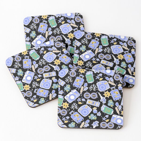 Item preview, Summertime and the livin's easy (black, blue) designed and sold by Dorina Larsdotter.