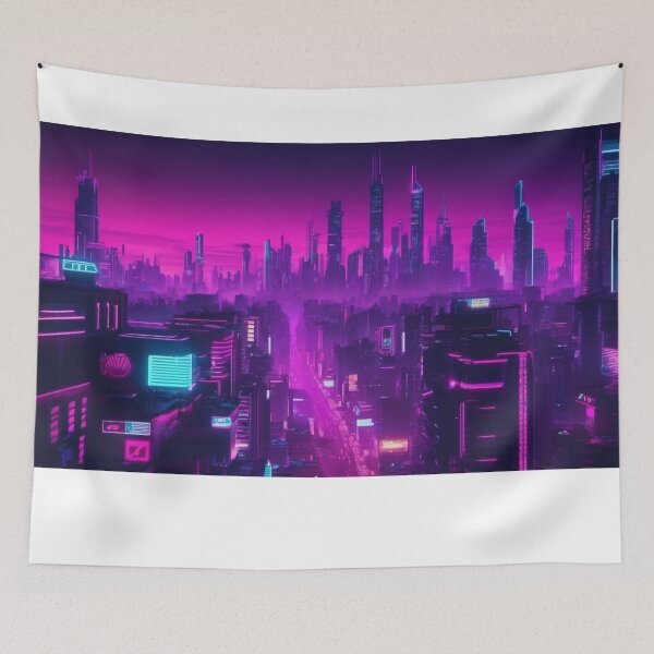 Item preview, Neon city designed and sold by TrendShopToday.