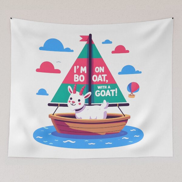 Item preview, Sailboat: I'm on a boat, with a goat! designed and sold by Dungeon-Depot.