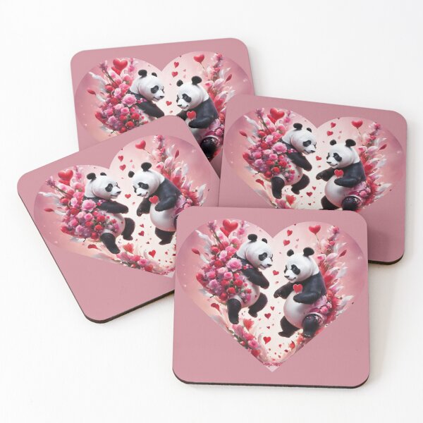 Item preview, Couple Pandas Heart In Love designed and sold by BotunPeony.